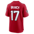 Custom Zachariah Branch Atlanta Falcons Team Game Jersey Red