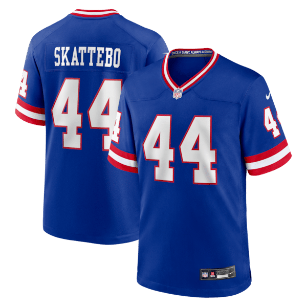 Custom Cam Skattebo New York Giants Alternate 2 Legacy Game Jersey Royal