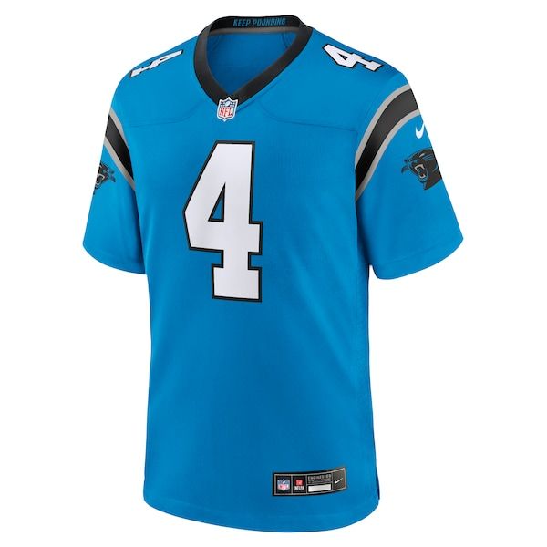 Custom Tetairoa McMillan Carolina Panthers Alternate Game Jersey Blue