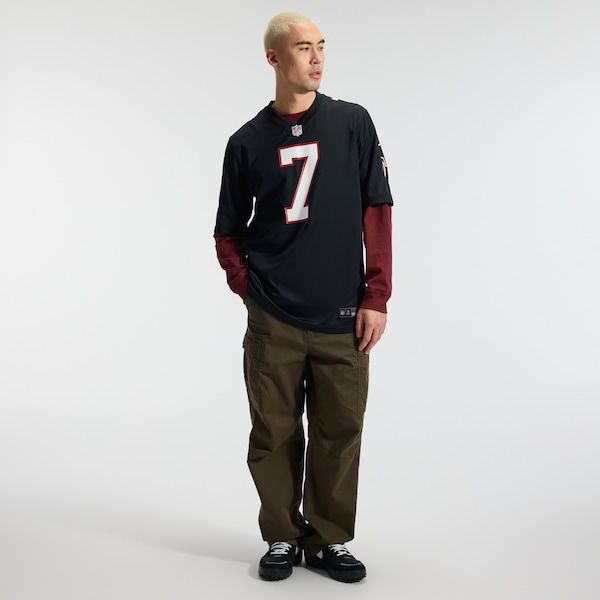 Custom Bijan Robinson Atlanta Falcons Game Jersey Black