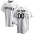 Custom Colorado Rockies Home Replica Custom Jersey White