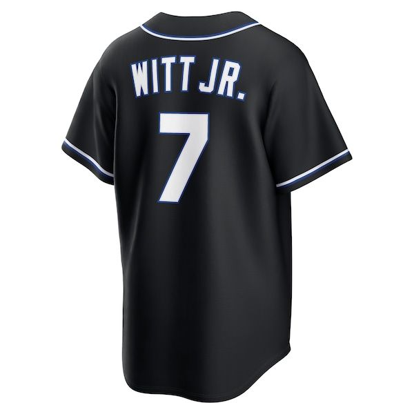 Custom Bobby Witt Jr. Kansas City Royals Fashion Replica Black Out Jersey