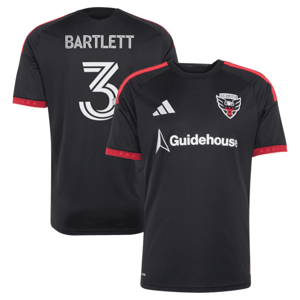 Customized Lucas Bartlett D.C. United 2026 Black-and-Red Kit Replica Jersey Black