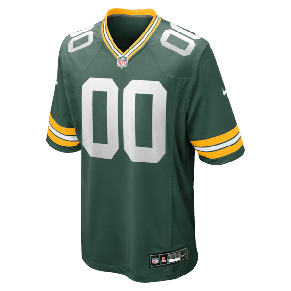 Custom Green Bay Packers Custom Game Jersey Green