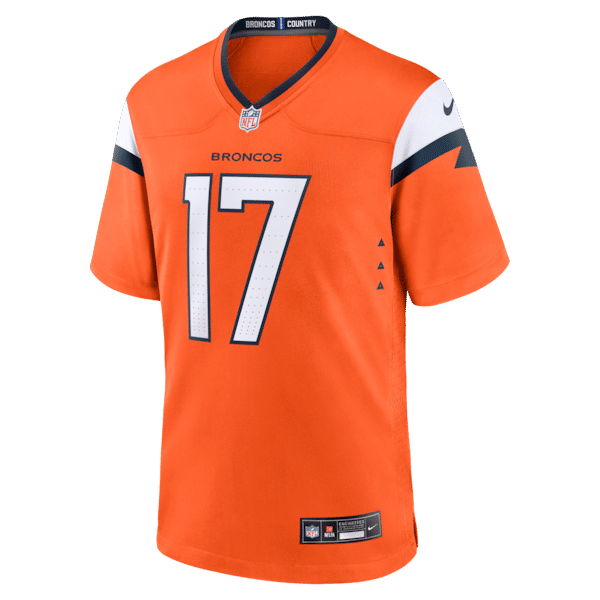 Custom Jaylen Waddle Denver Broncos Game Jersey Orange
