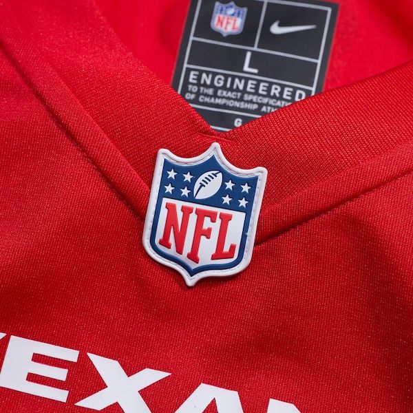 Custom Jalen Pitre Houston Texans Alternate Game Jersey Red