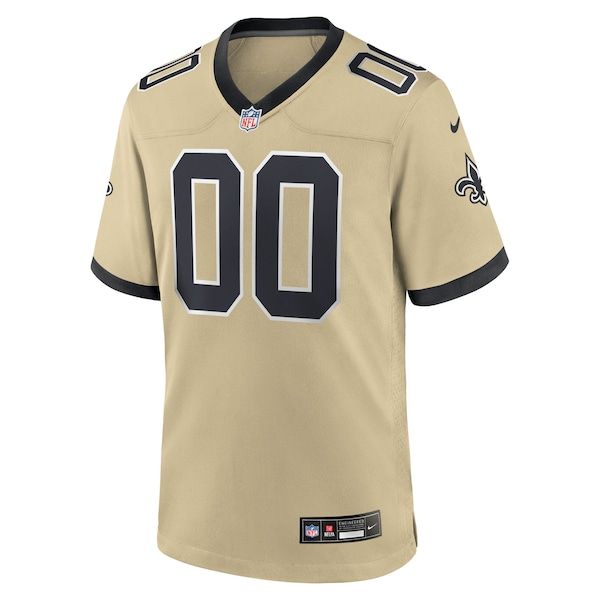 Custom New Orleans Saints Gameday Golds Custom Game Jersey Gold