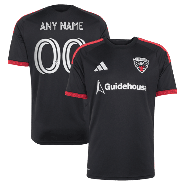 Customized D.C. United 2026 Black-and-Red Kit Replica Custom Jersey Black