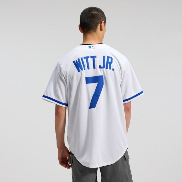 Custom Bobby Witt Jr. Kansas City Royals Home Replica Player Jersey White