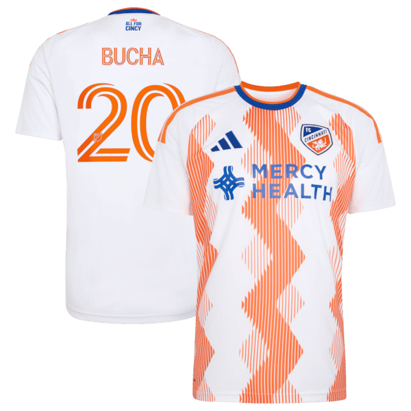 Customized Pavel Bucha FC Cincinnati 2026 The Seven Hills Kit Replica Jersey White