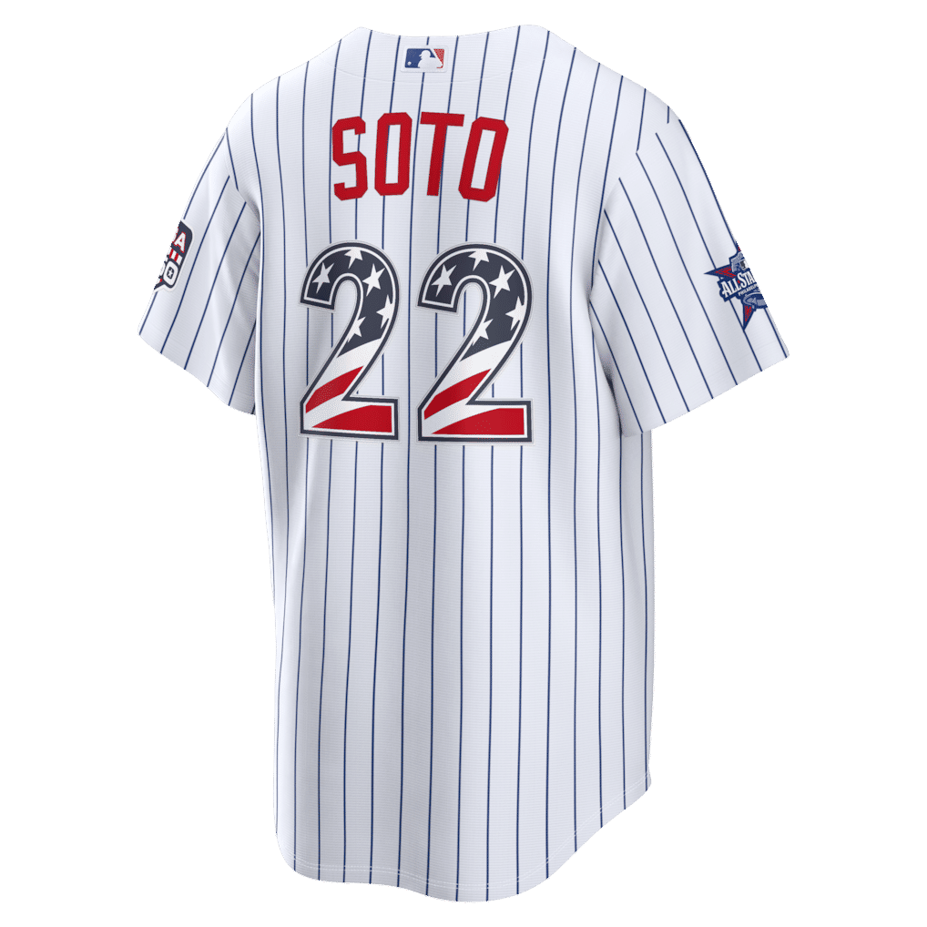 Custom Juan Soto New York Mets 2026 All-Star Game Stars & Stripes Stadium Jersey White