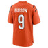 Custom Joe Burrow Cincinnati Bengals Alternate Game Jersey Orange