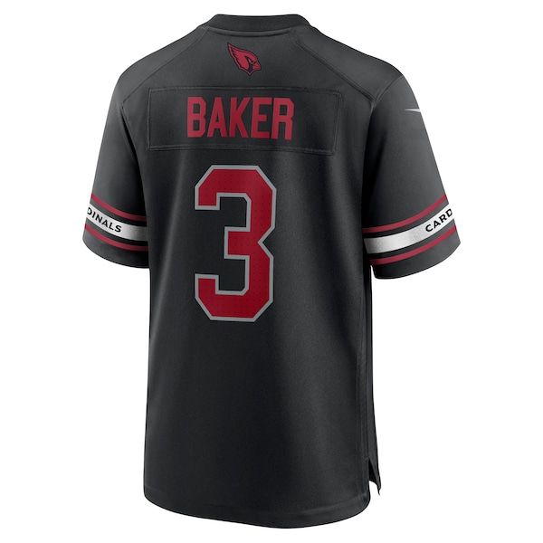 Custom Budda Baker Arizona Cardinals Game Jersey Black