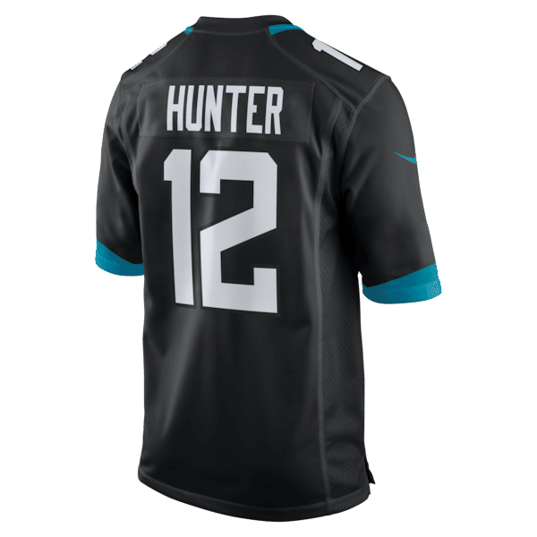 Custom Travis Hunter Jacksonville Jaguars Alternate Game Jersey Black