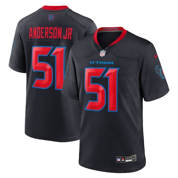 Custom Will Anderson Jr. Houston Texans Alternate Game Jersey Navy