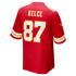 Custom Travis Kelce Kansas City Chiefs Game Jersey Red