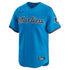 Custom Miami Marlins Alternate Limited Jersey Blue