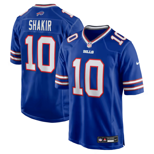 Custom Khalil Shakir Buffalo Bills Game Jersey Royal