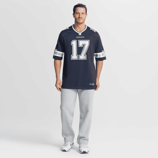 Custom Brandon Aubrey Dallas Cowboys Team Game Jersey Navy