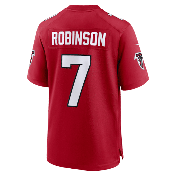 Custom Bijan Robinson Atlanta Falcons Game Jersey Red