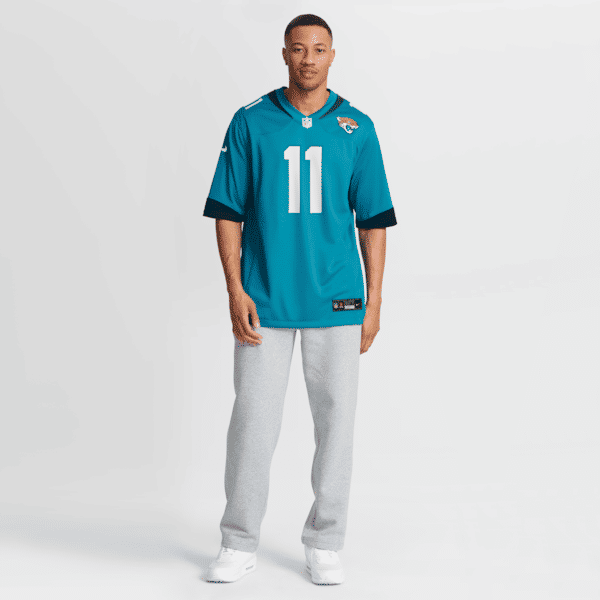 Custom Parker Washington Jacksonville Jaguars Game Jersey Teal