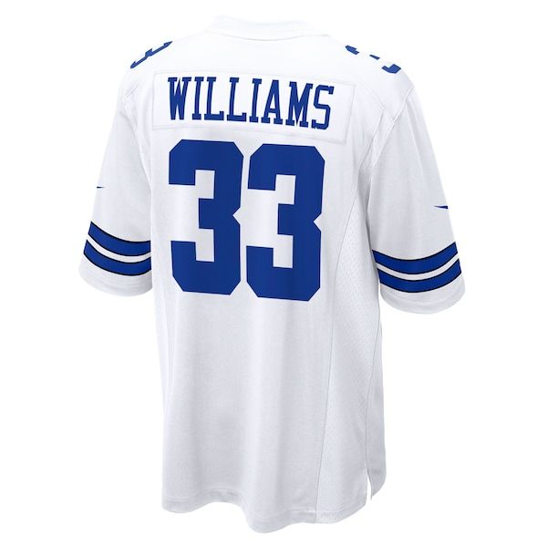 Custom Javonte Williams Dallas Cowboys Game Jersey White