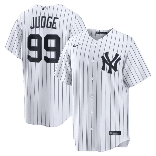 Custom Aaron Judge New York Yankees Home Replica Jersey White