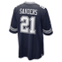 Custom Deion Sanders Dallas Cowboys Team Retired Player Game Jersey Navy