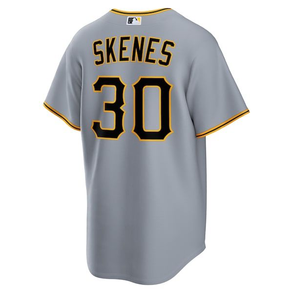 Custom Paul Skenes Pittsburgh Pirates Road Replica Jersey Gray