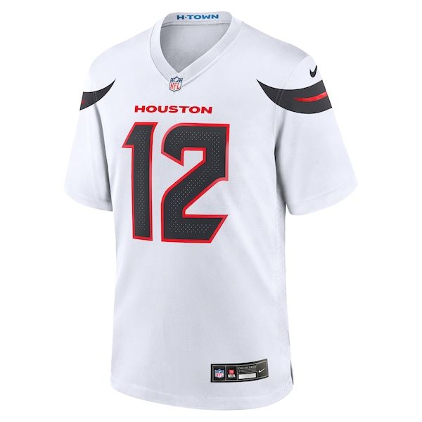 Custom Nico Collins Houston Texans Game Jersey White