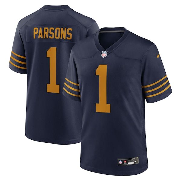 Custom Micah Parsons Green Bay Packers Game Jersey Navy