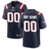 Custom New England Patriots Custom Game Jersey Navy