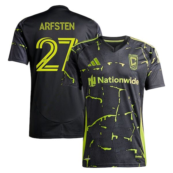 Customized Maximilian Arfsten Columbus Crew 2025 The Goosebumps Kit Replica Jersey Black