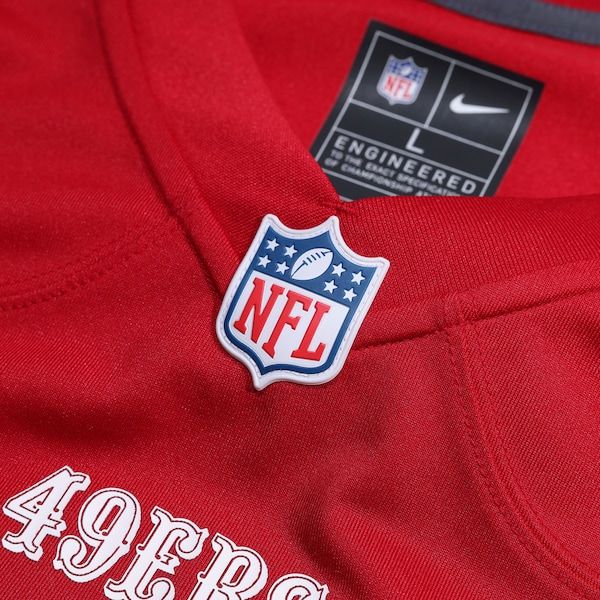 Custom San Francisco 49ers Custom Game Jersey Scarlet