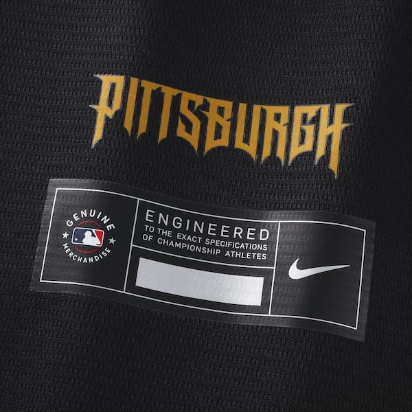 Custom Konnor Griffin Pittsburgh Pirates 2026 City Connect Stadium Jersey Black