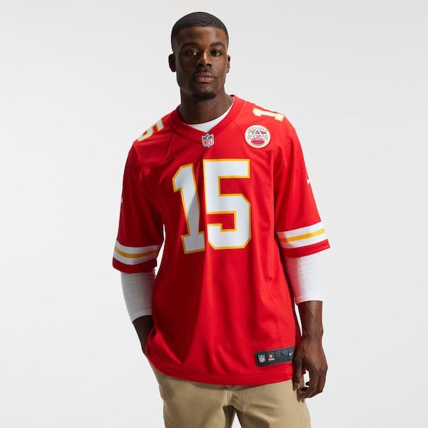 Custom Patrick Mahomes Kansas City Chiefs Game Jersey Red