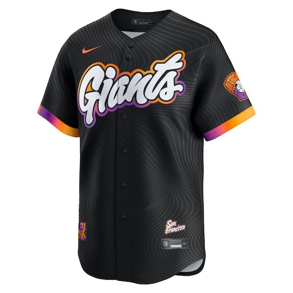 Custom Matt Chapman San Francisco Giants 2025 City Connect Limited Jersey Anthracite