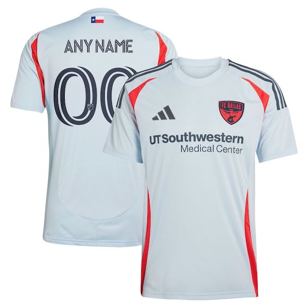 Customized FC Dallas 2025 The Inferno Kit Replica Custom Jersey Light Blue