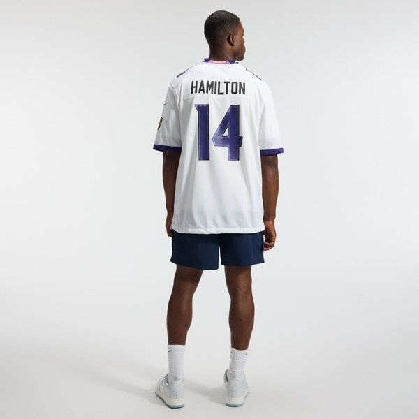 Custom Kyle Hamilton Baltimore Ravens Game Jersey White