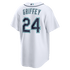 Custom Ken Griffey Jr. Seattle Mariners Home Replica Jersey White
