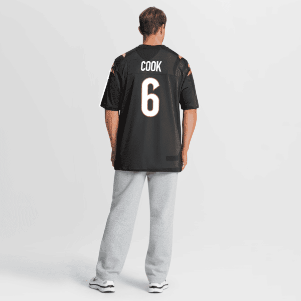 Custom Bryan Cook Cincinnati Bengals Game Jersey Black