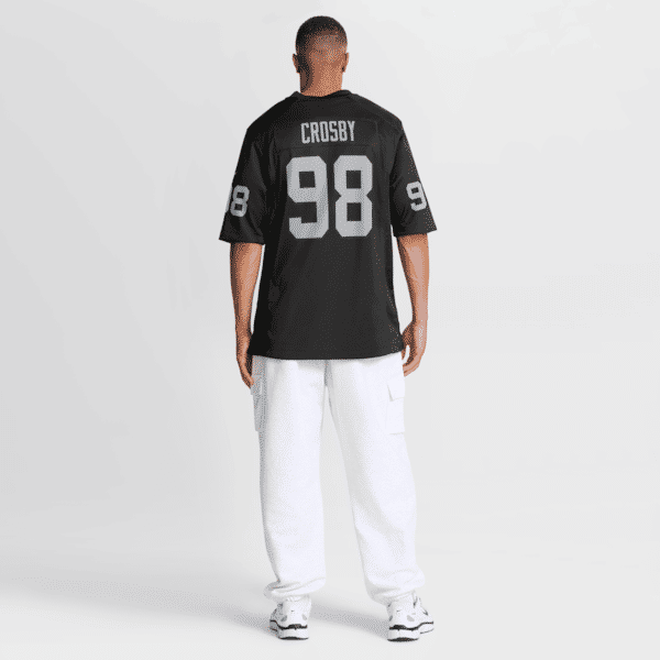 Custom Maxx Crosby Las Vegas Raiders Game Jersey Black