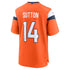 Custom Courtland Sutton Denver Broncos Mile High Collection Game Jersey Orange