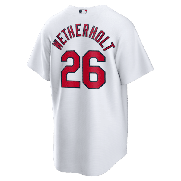 Custom JJ Wetherholt St. Louis Cardinals Home Replica Jersey White