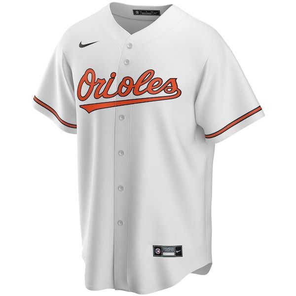 Custom Baltimore Orioles Home Replica Custom Jersey White