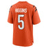 Custom Tee Higgins Cincinnati Bengals Alternate Game Jersey Orange