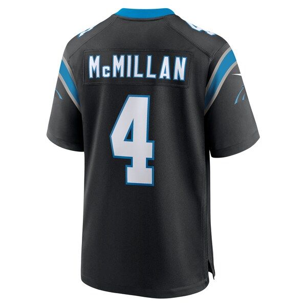 Custom Tetairoa McMillan Carolina Panthers Game Jersey Black
