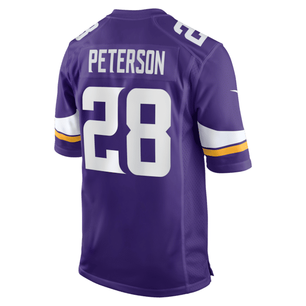 Custom Adrian Peterson Minnesota Vikings Game Jersey Purple