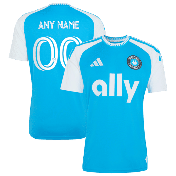 Customized Charlotte FC 2026 Carolina Kit Crowns Up Replica Custom Jersey Blue