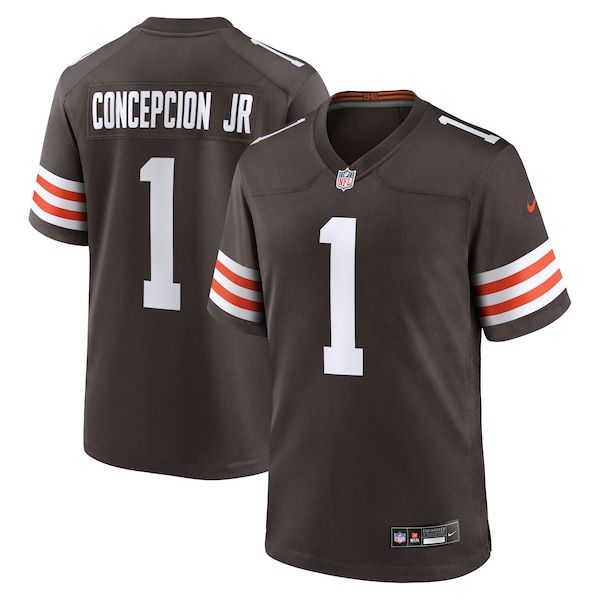 Custom KC Concepcion Cleveland Browns 2026 NFL Draft First Round Pick No. 24 Game Jersey Brown